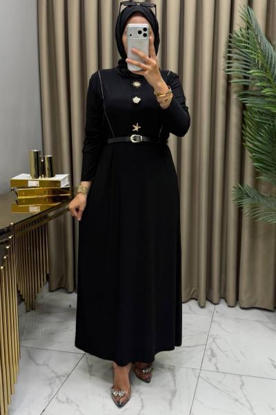 Ceyda Elbise Siyah  Siyah