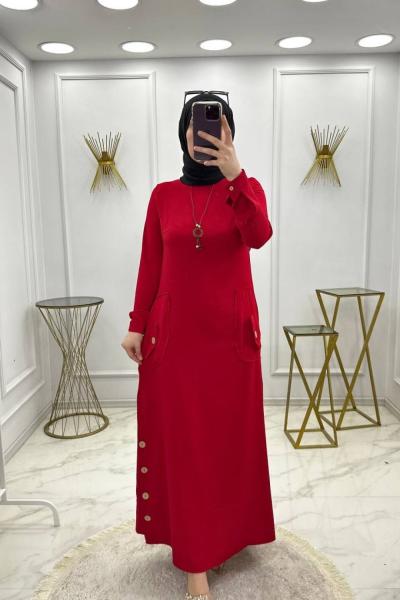 Ceylin Elbise Kırmızı Kırmızı