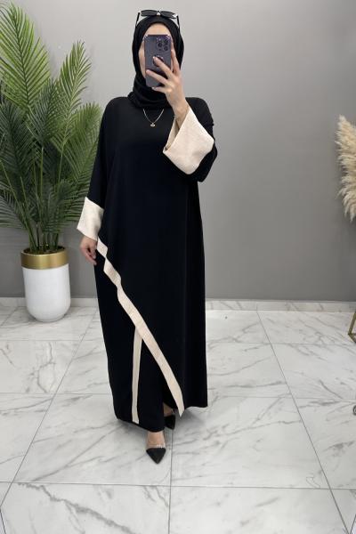 Çisem Çarpraz Takım Siyah Siyah