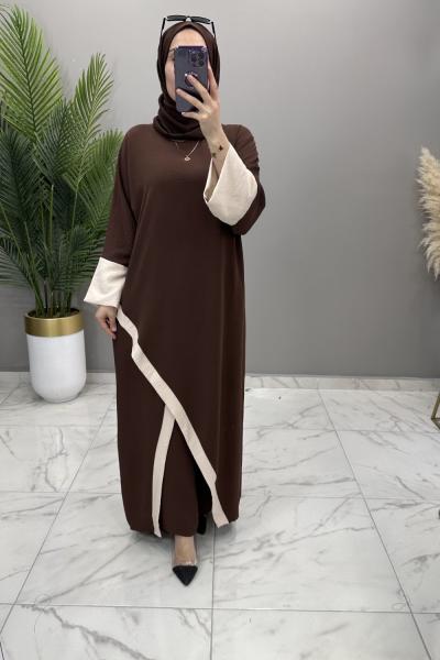 Çisem Çarpraz Takım Kahve Kahverengi