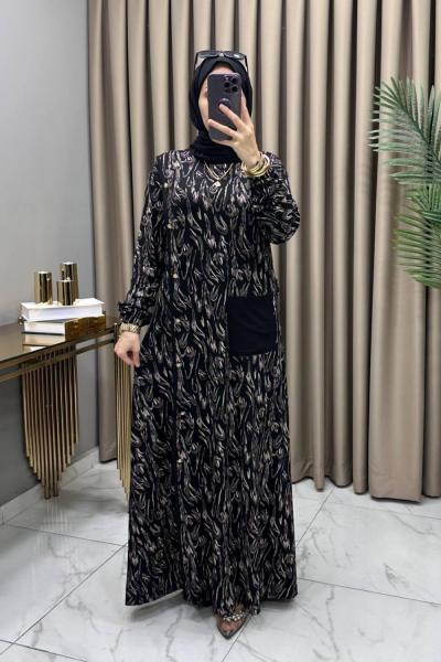 Çisem Elbise Siyah Siyah