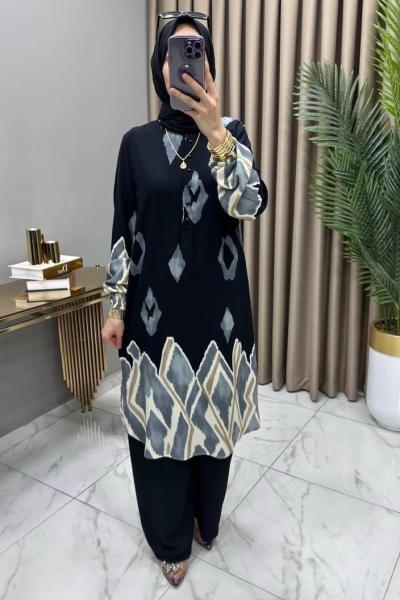 Dalga Takım Siyah Siyah