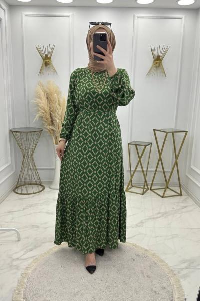 Delal Elbise Yeşil Yeşil