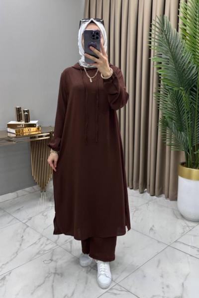 Delal Takım Kahve Kahverengi