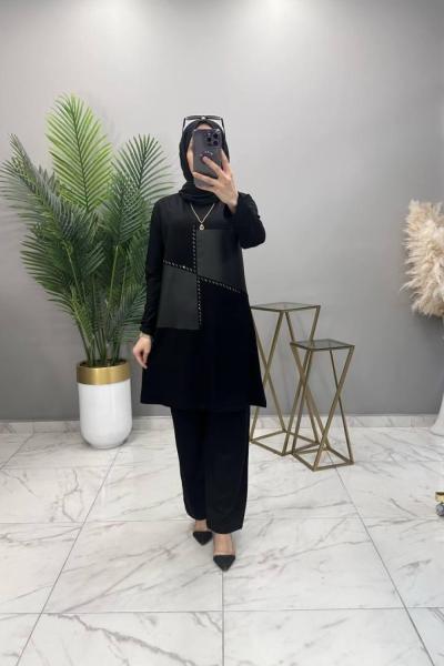 Demet Takım Siyah  Siyah