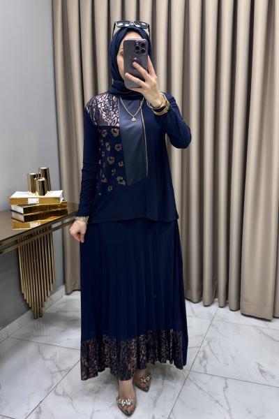 Derya Etekli Takım Lacivert Lacivert