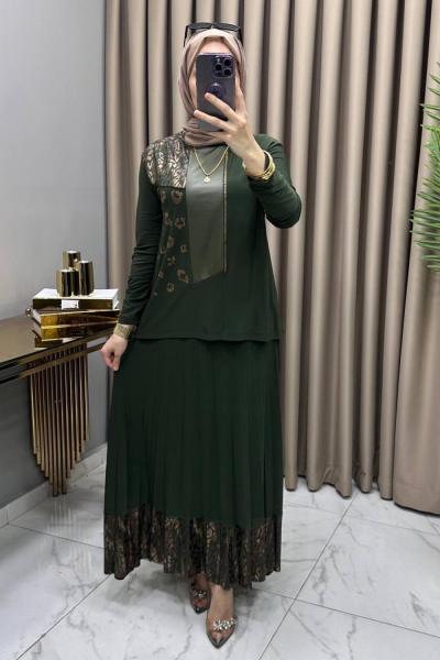 Derya Etekli Takım Haki Haki