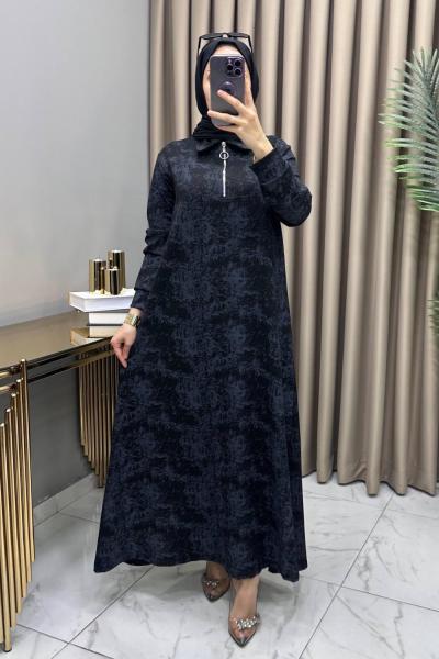 Dicle Elbise Siyah Siyah