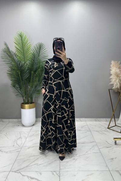 Dila Kruvaze Elbise Vizon Vizon