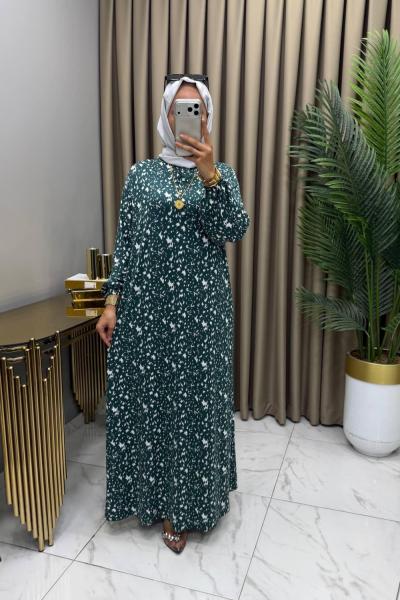 Dilek Elbise Petrol Yeşil Petrol Yeşili