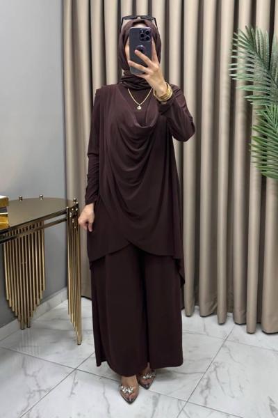 Duygu Takım Kahve Kahverengi