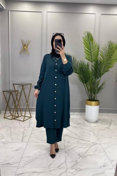 Ebru Takım Petrol Petrol Yeşili