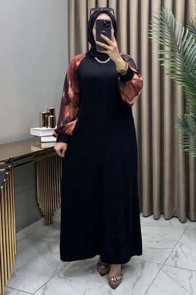 Ebruli Elbise Kahve  Kahverengi