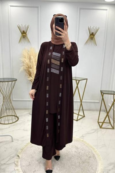 Efnan Takım Kahve  Kahverengi