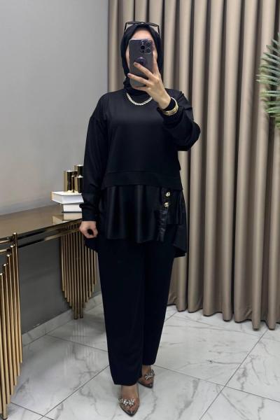 Efnan Takım Siyah Siyah