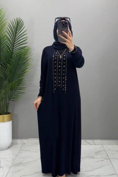 Efsun Elbise Lacivert  Lacivert