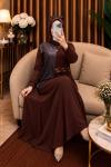 Elçin Elbise Kahve Kahverengi