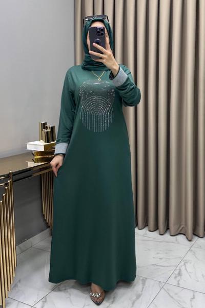 Elfida Abiye Elbise Zümrüt  Zümrüt