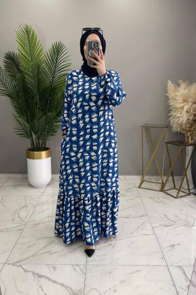 Elmas Elbise İndigo Mavi İndigo