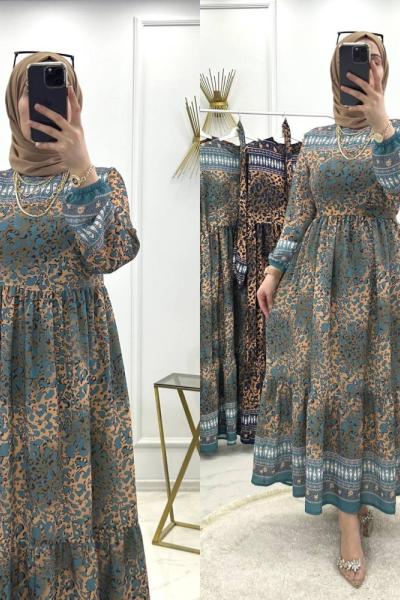 Elsa Elbise Turkuaz Turkuaz