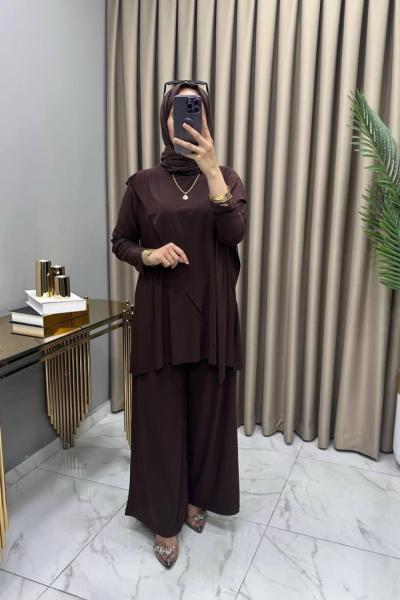 Elvan Takım Kahve Kahverengi