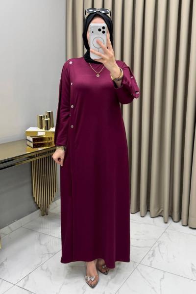 Farima Elbise Fuşya  Fuşya