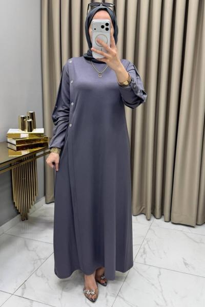 Farima Elbise Füme  Füme