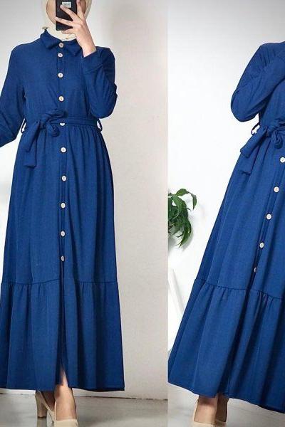 ferace elbise indigo İndigo