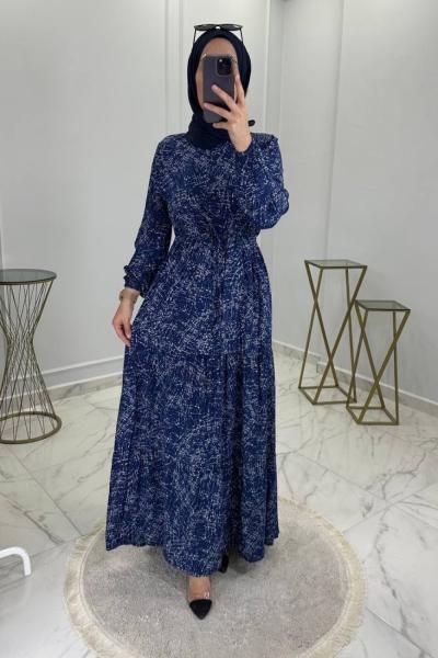 Feride Elbise Lacivert Lacivert