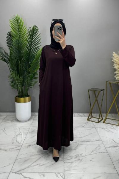 Feyza Elbise Kahve  Kahverengi