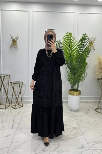 Figen Elbise Siyah Siyah