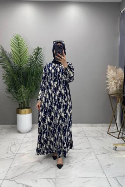 Firuze Elbise Lacivert  Lacivert