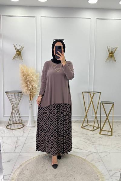 Fisun Etekli Takım Vizon Vizon Siyah