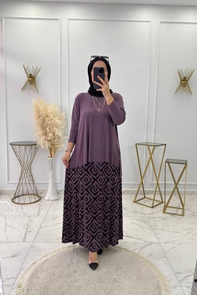 Fisun Etekli Takım Leylak Leylak