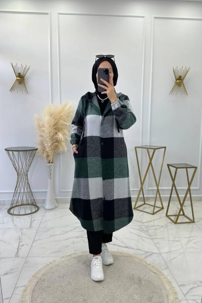 Fulya Oduncu Gömlek Kap Yeşil Yeşil