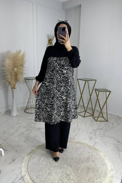 Gamze Takım Siyah Siyah