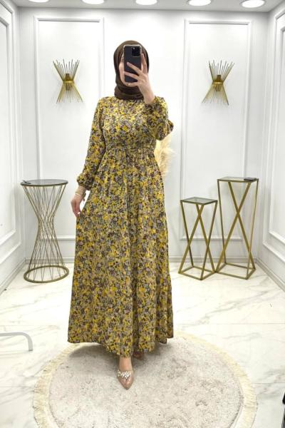 Gelincik Elbise Sarı Sarı