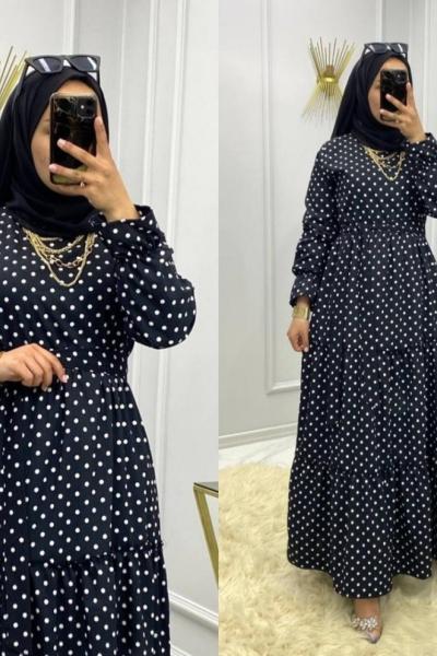 Gofre Puanlı Elbise