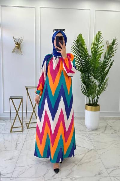 Gökkuşağı Elbise Oranj oranj