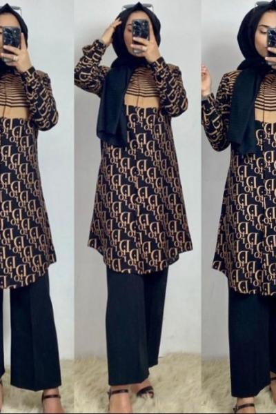 Gömlek Pantolon Takım Kahve Kahverengi