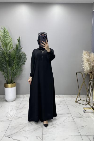 Gönül Elbise Siyah Siyah