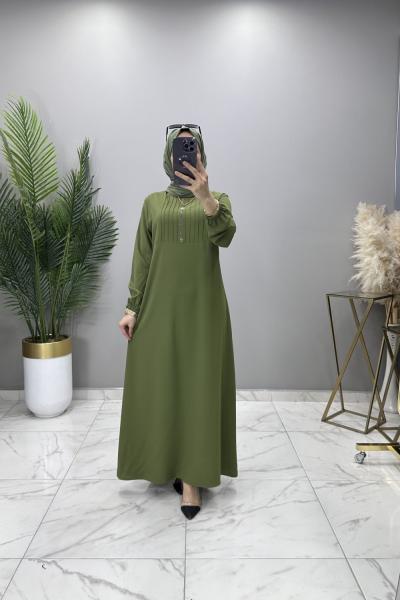 Gönül Elbise Haki Yeşil Haki