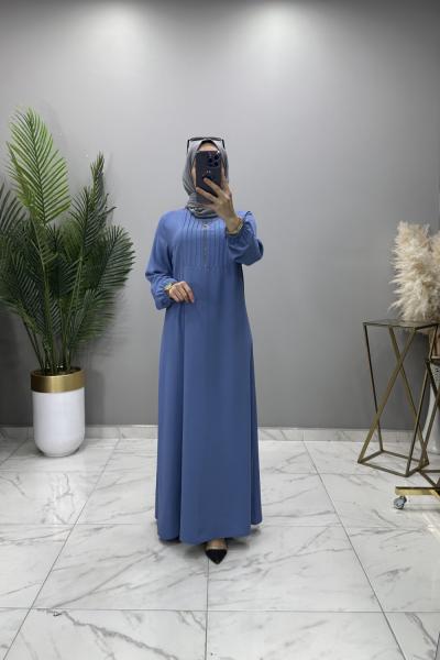 Gönül Elbise Mavi Mavi