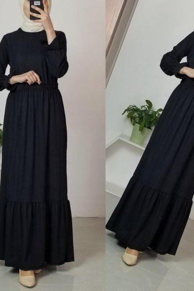 gül elbise siyah Siyah