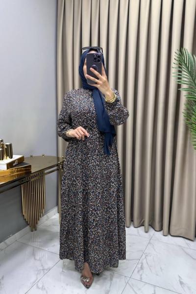 Gülay Elbise Lacivert  Lacivert