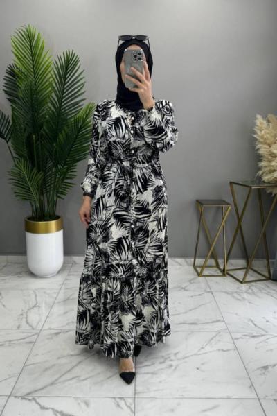 Gülbin Elbise Siyah Siyah