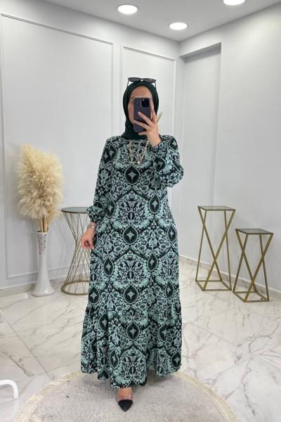 Gülçin Elbise Mint Mint Yeşili