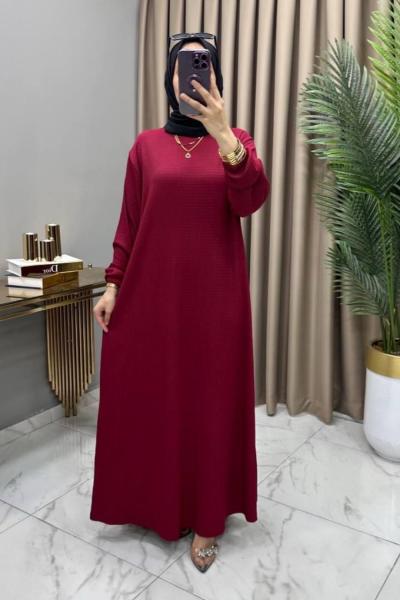 Güliz Elbise Bordo Bordo