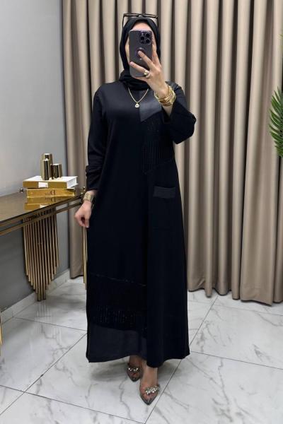 Gülşen Abiye Elbise Siyah Siyah