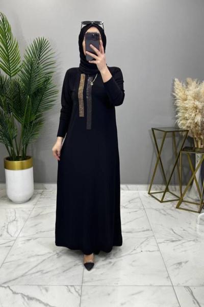 Gülşen Elbise Siyah Siyah